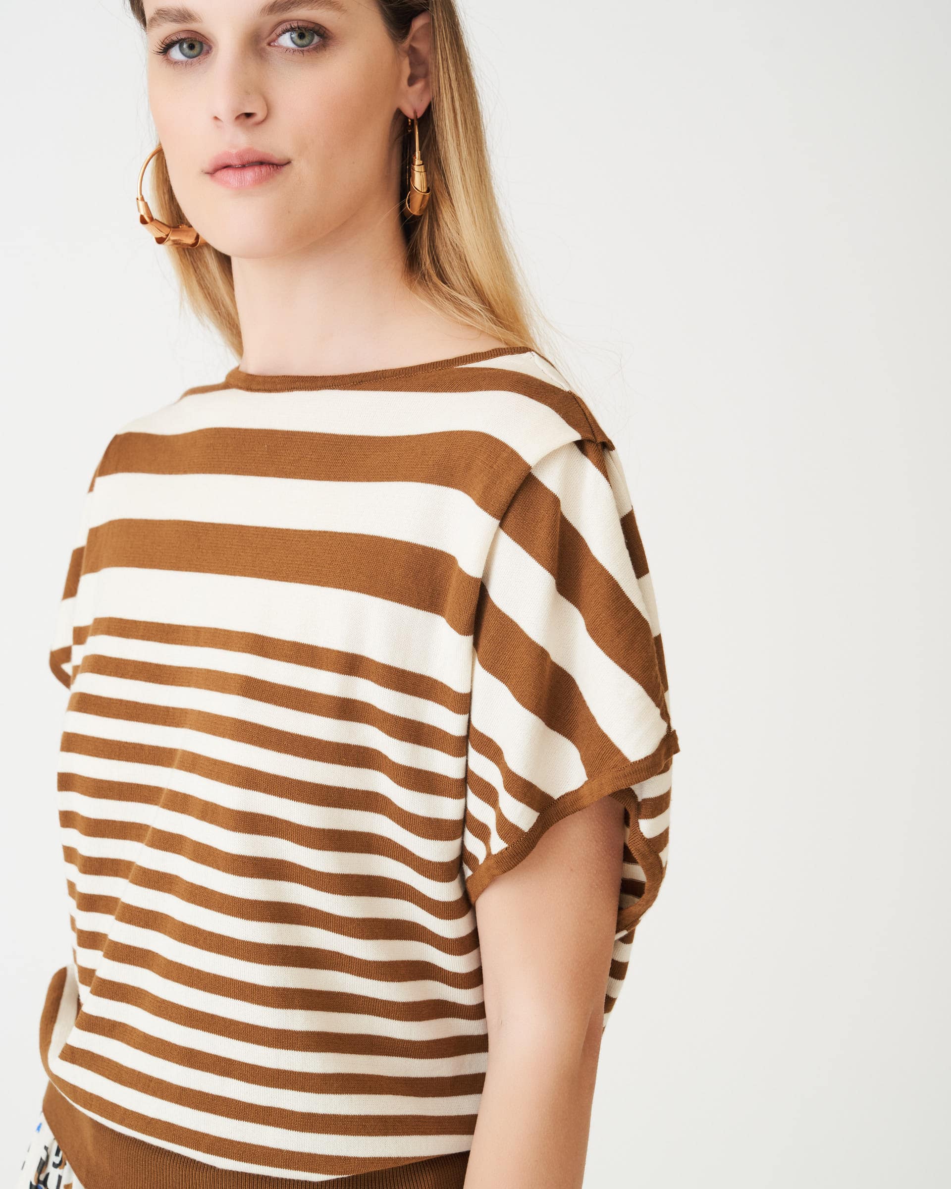 The Market Store | Striped Sweater With Pleats